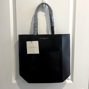 DKNY Leather & Suede Tote Bag